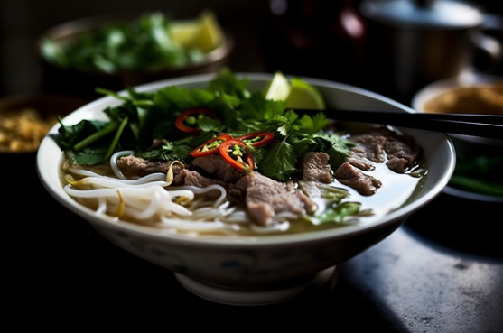 고수가 듬뿍 들어간 쌀국수