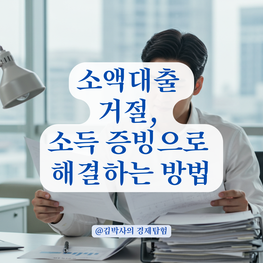 신속채무조정 중 소액대출 거절, 소득 증빙으로 해결하는 방법.