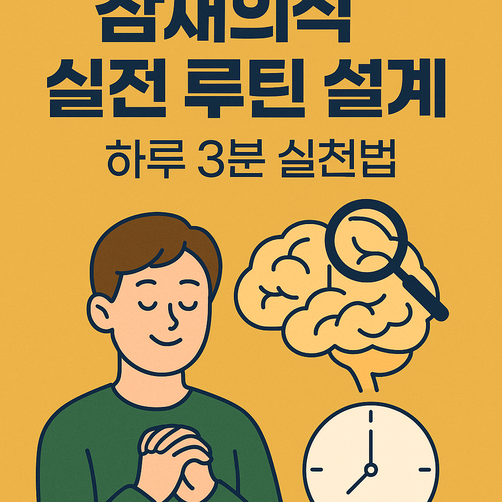 &ldquo;잠재의식 루틴 실천법을 소개하는 블로그 시리즈 썸네일 이미지&rdquo;