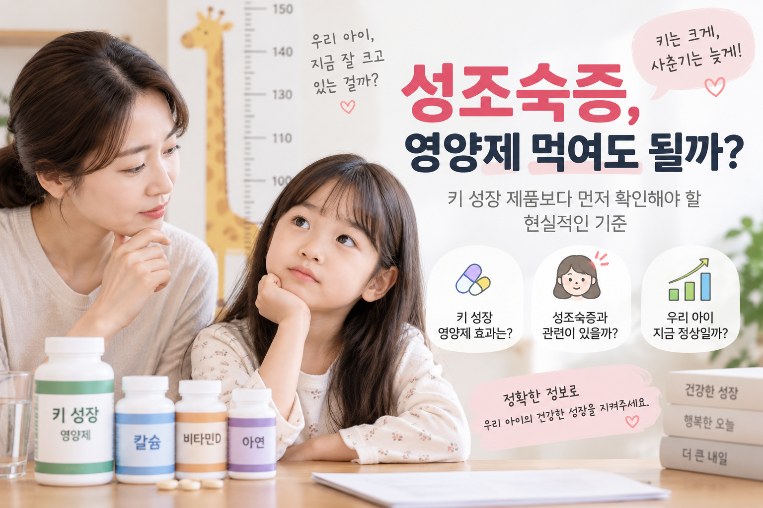 성조숙증과 키 성장 영양제 안내