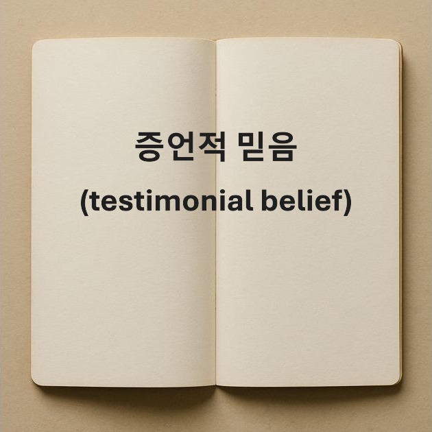 증언적 믿음-testimonial belief