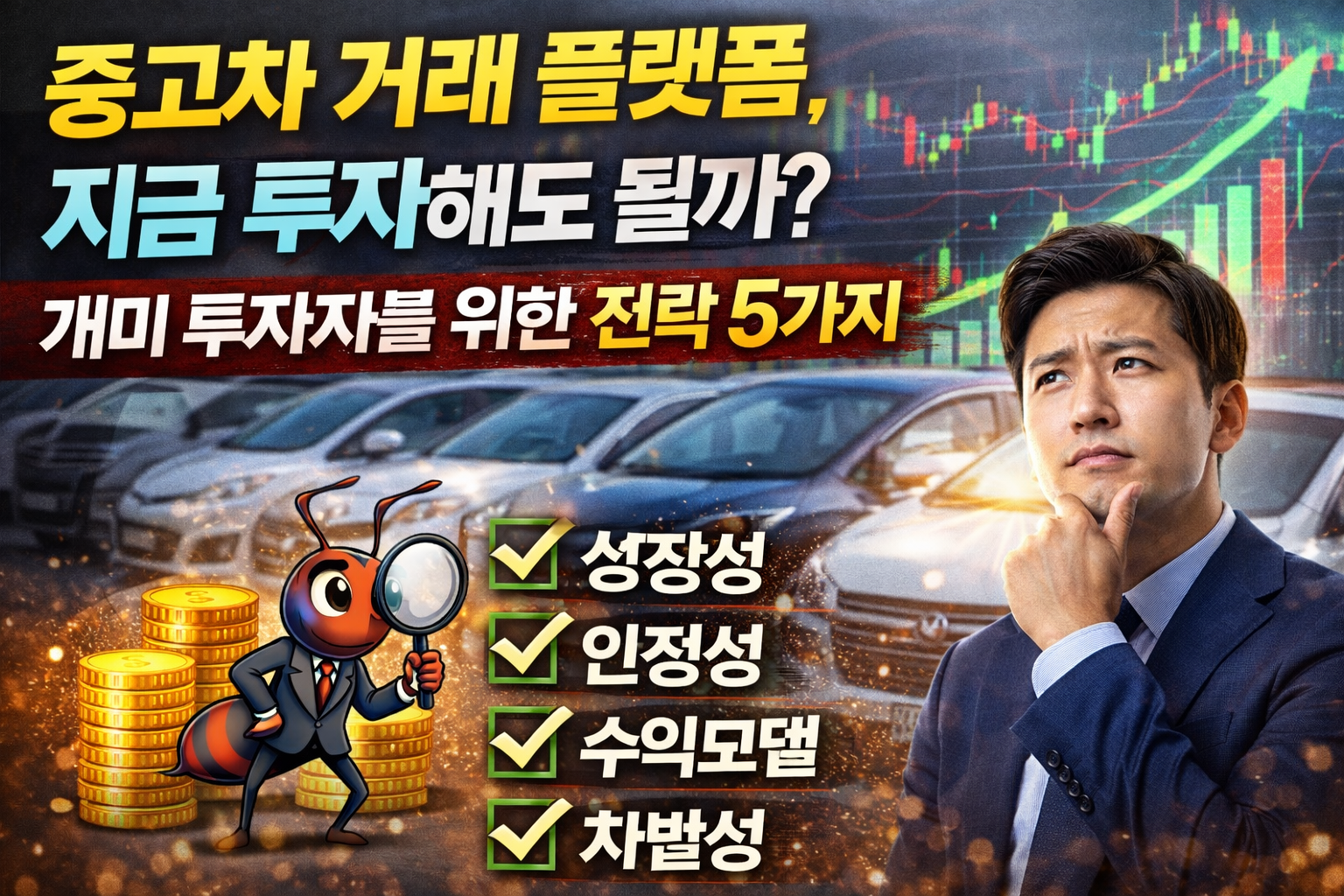 중고차 거래 플랫폼, 지금 투자해도 될까? 개미 투자자를 위한 전략 5가지