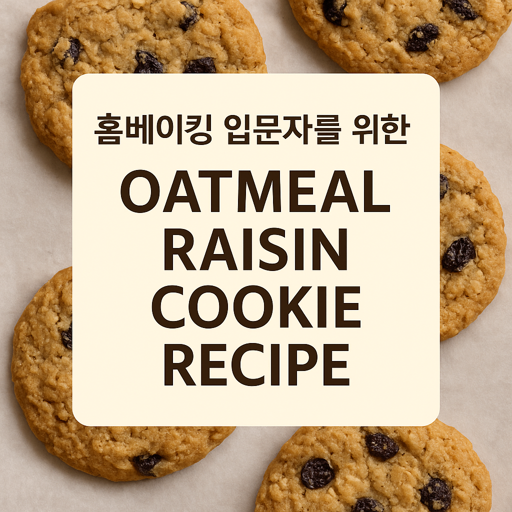 오트밀 레이즌 쿠키 레시피