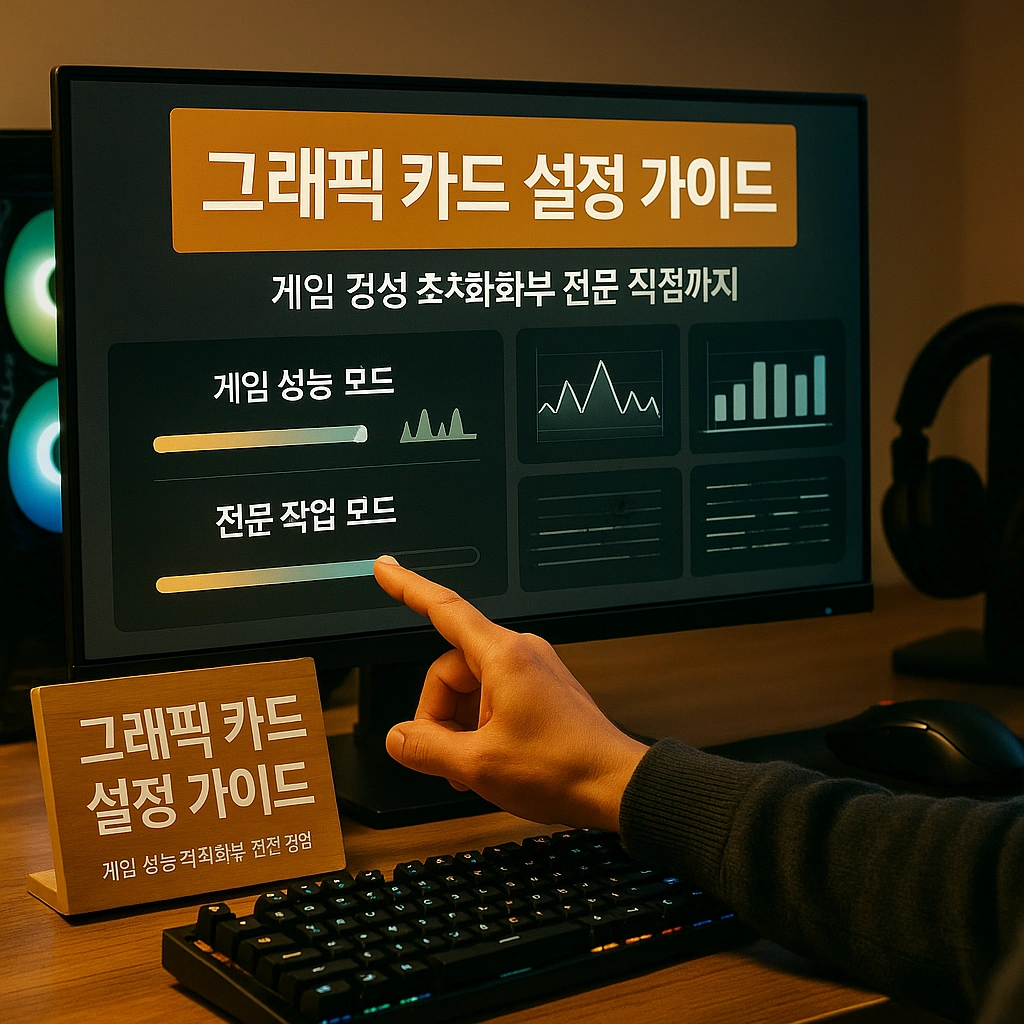 그래픽 카드 설정 가이드-게임 성능 최적화부터 전문 작업까지