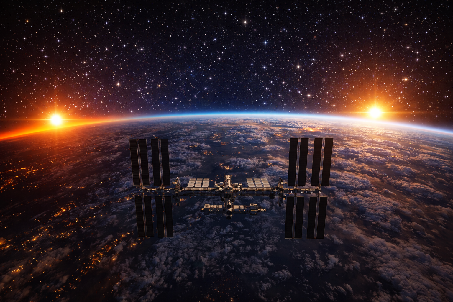 우주에서는 왜 해가 여러 번 뜨고 지는 것처럼 보일까? (국제우주정거장의 공전 속도, 지구를 빠르게 도는 원리, 하루가 다르게 느껴지는 이유