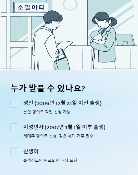 누가 받을 수 있나요?