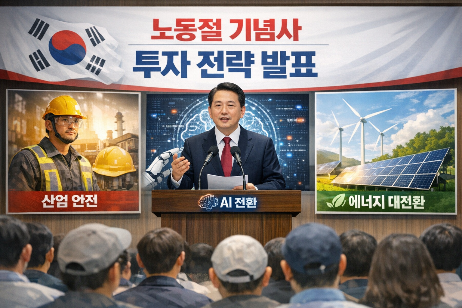 노동절 기념사로 읽는 투자 전략 (산업안전, AI전환, 에너지대전환)