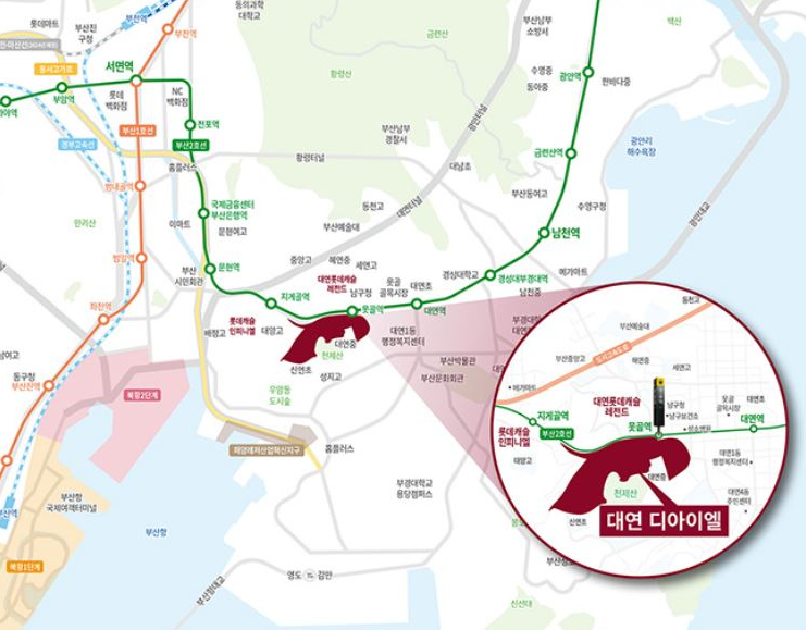 대연디아이엘-위치도