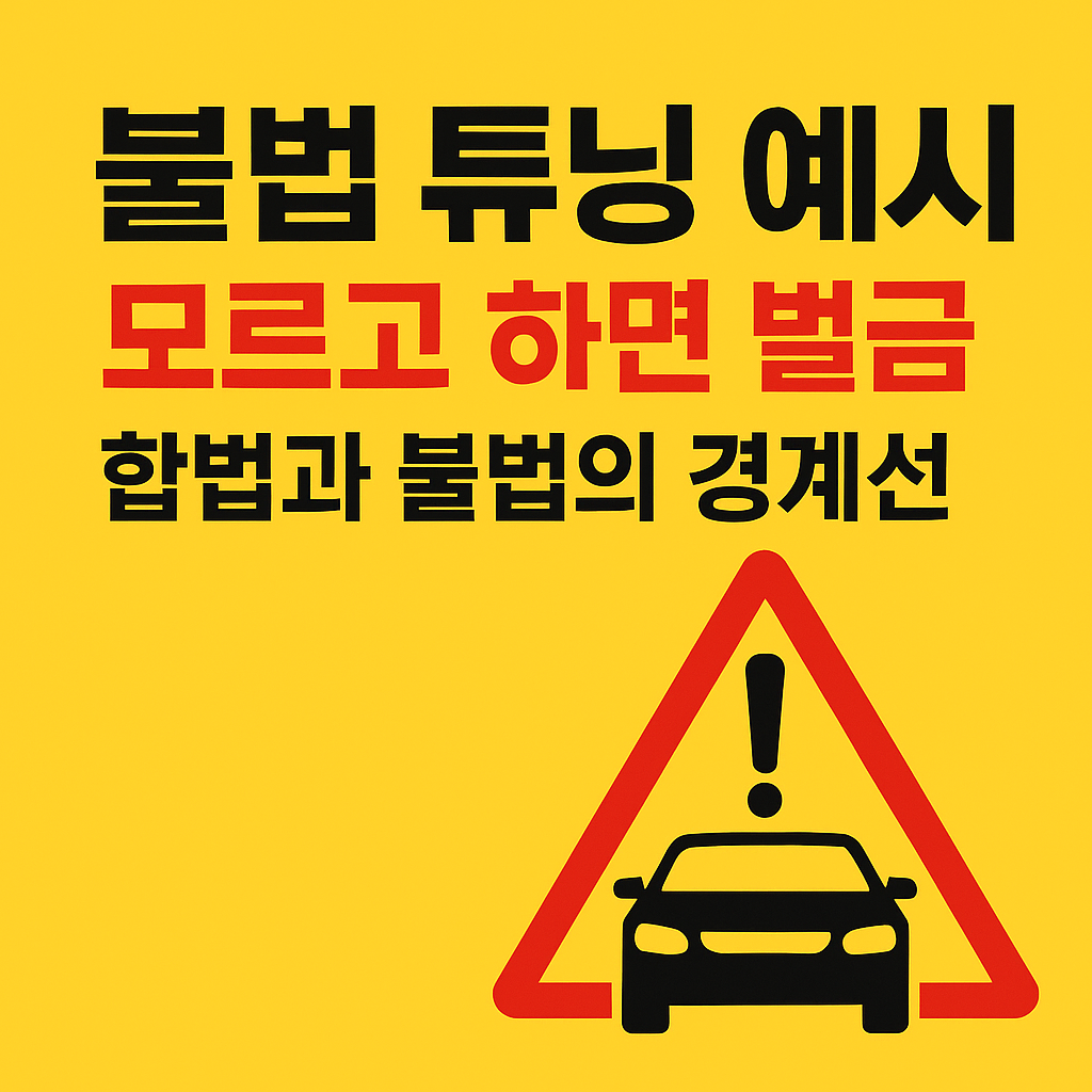 자동차와 주의 표시