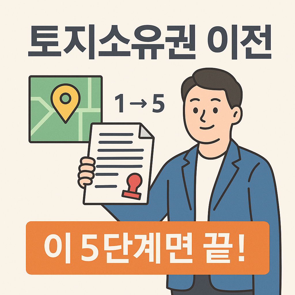 토지소유권 이전 5단계 부동산 취득세부터 등기까지 완벽 준비 가이드