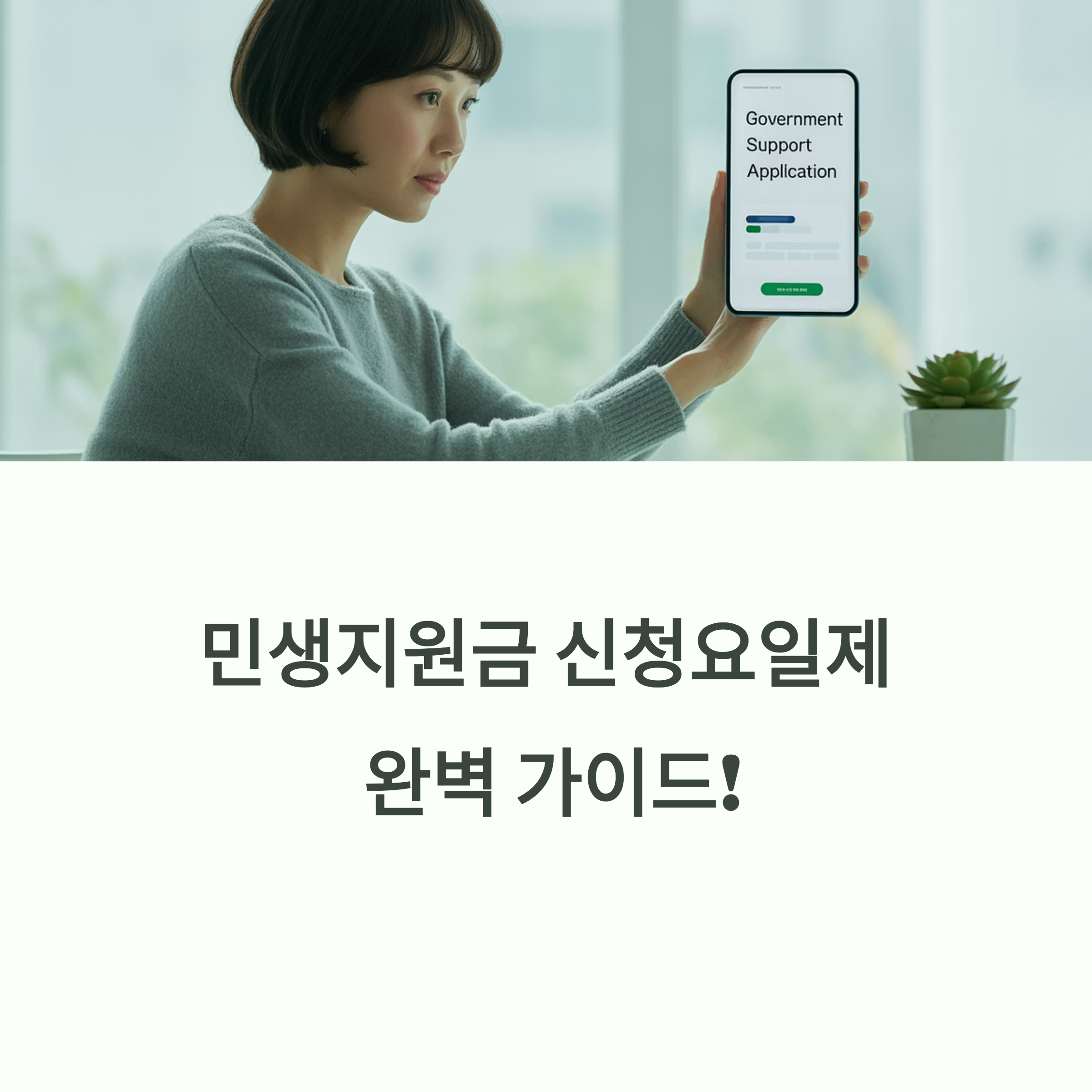 민생지원금 신청 요일제