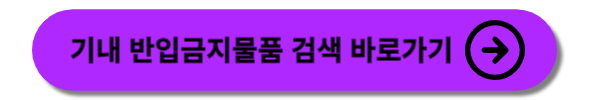 비행기 탑승시 금지물품