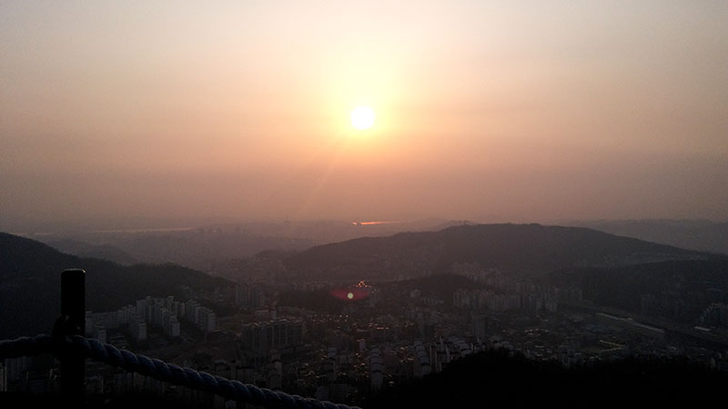 인왕산 공기원근법(空氣遠近法)