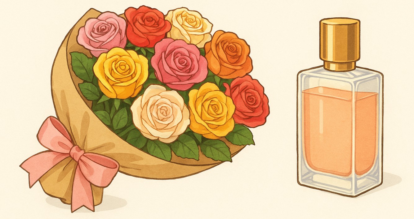 꽃과 향수 선물