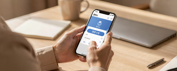 모바일 환급신청