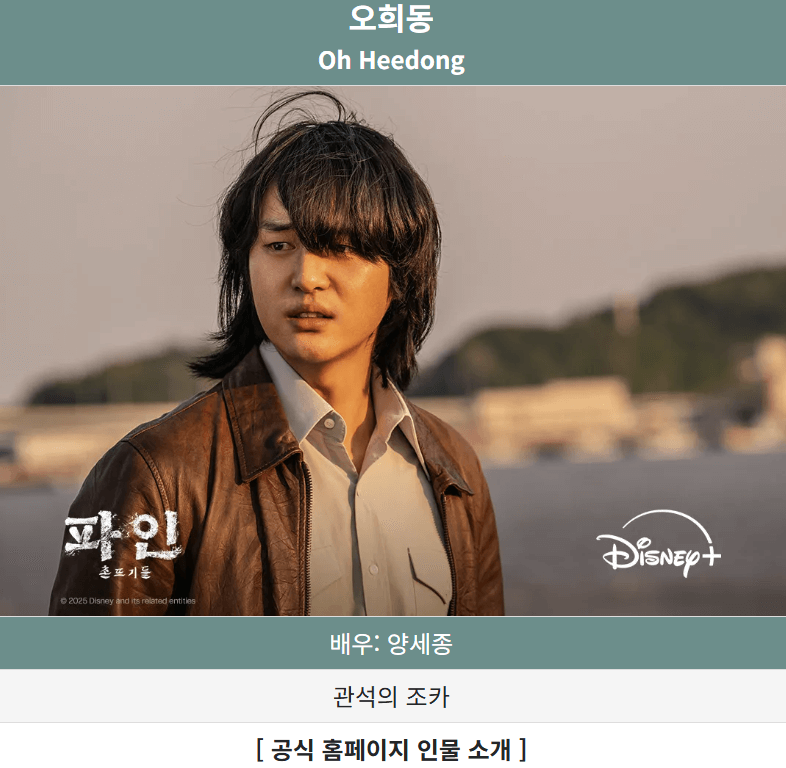 파인 촌뜨기들 등장인물