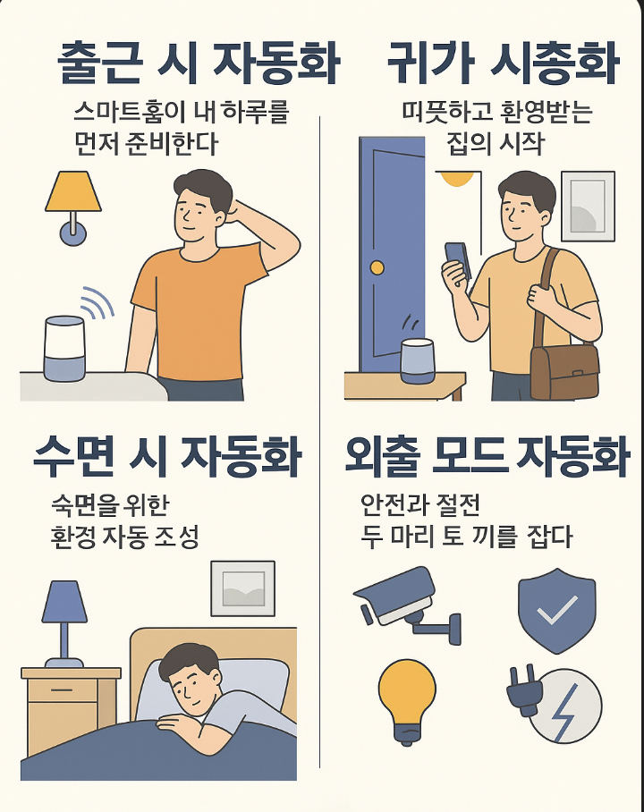 스마트홈 자동화 시나리오 예시