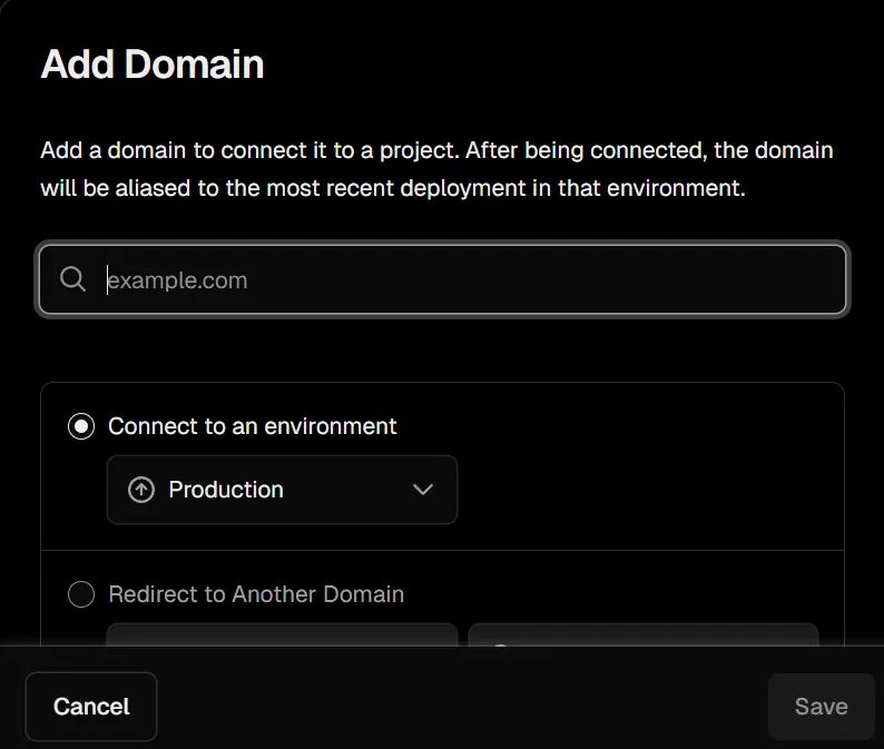 Vercel Import Git Repository GitHub Account Domain