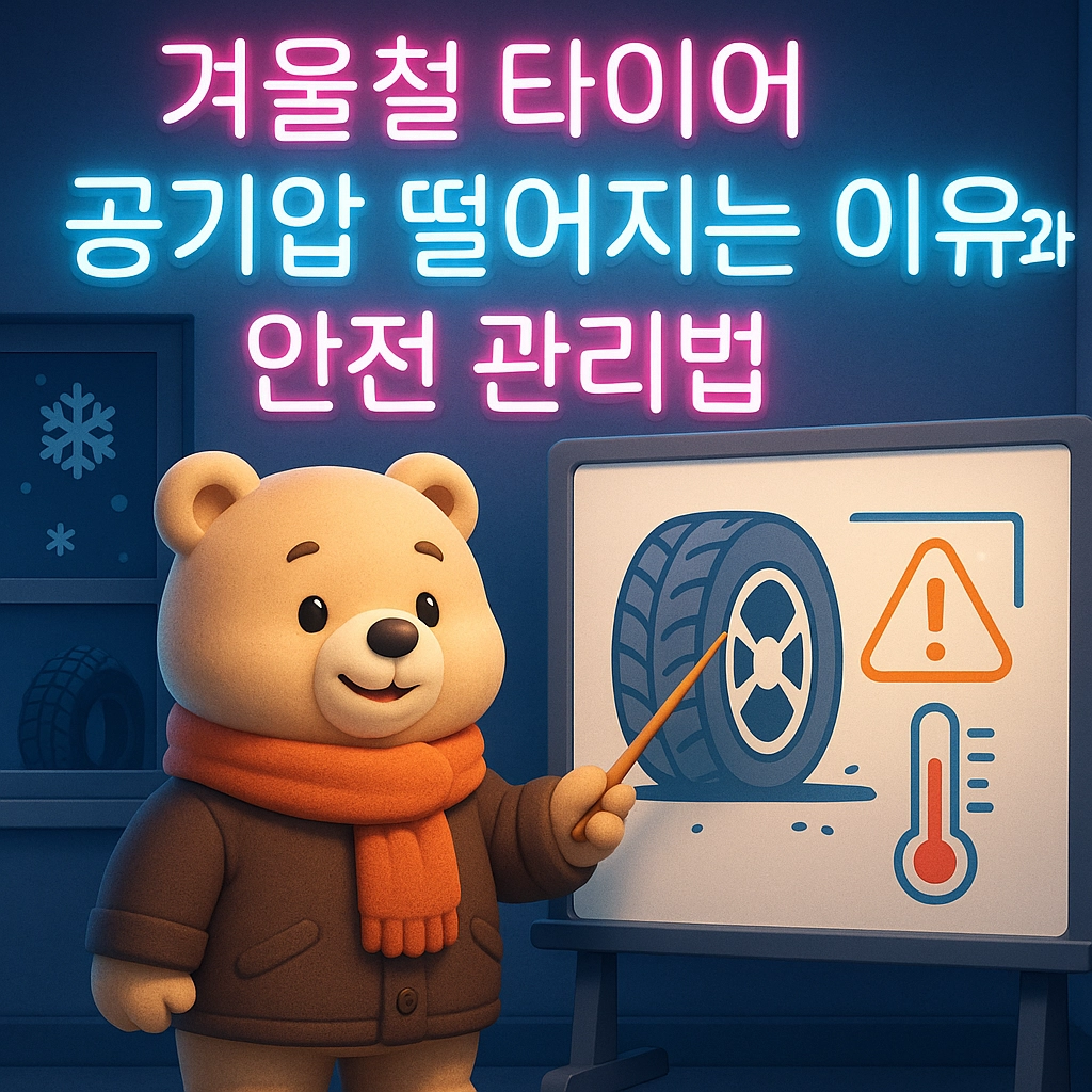 겨울철 타이어 공기압 떨어지는 이유와 안전 관리법