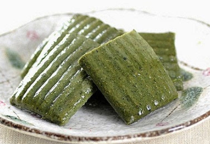 한국의 떡 종류 절편-쑥절편