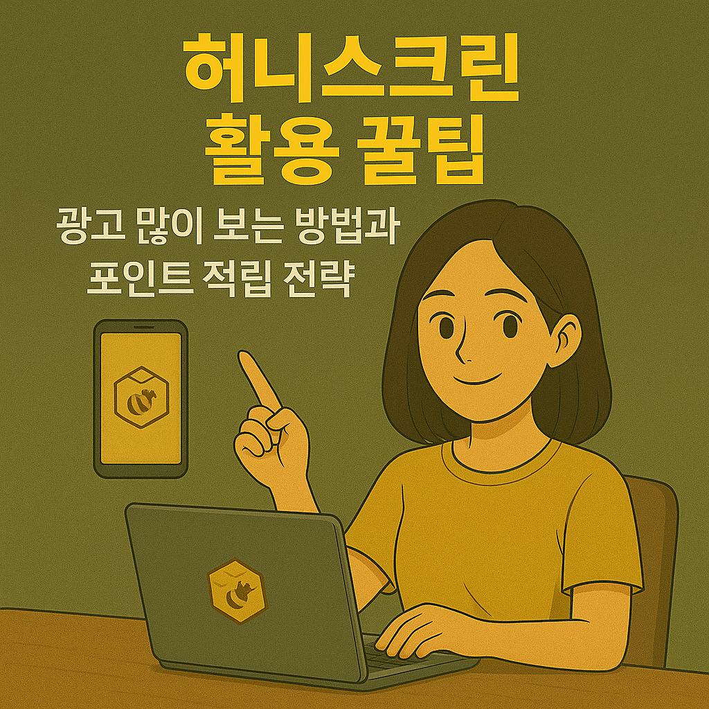 허니스크린 활용 꿀팁｜광고 많이 보는 방법과 포인트 적립 전략