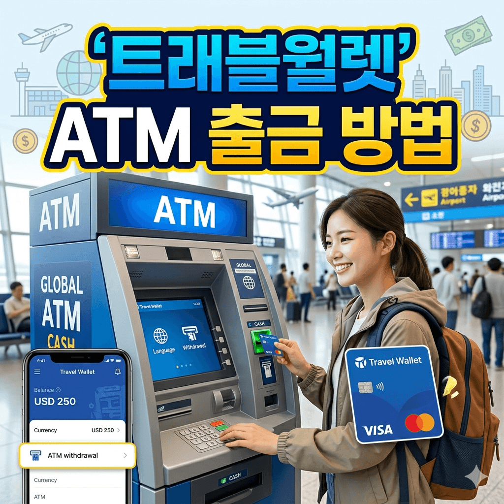 트래블월렛 ATM 출금 방법
