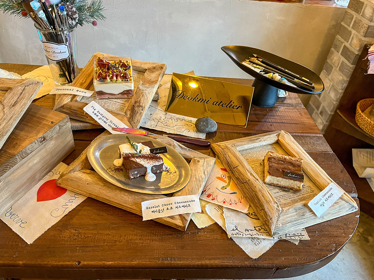 덕미 아틀리에 광안점 디저트 메뉴
