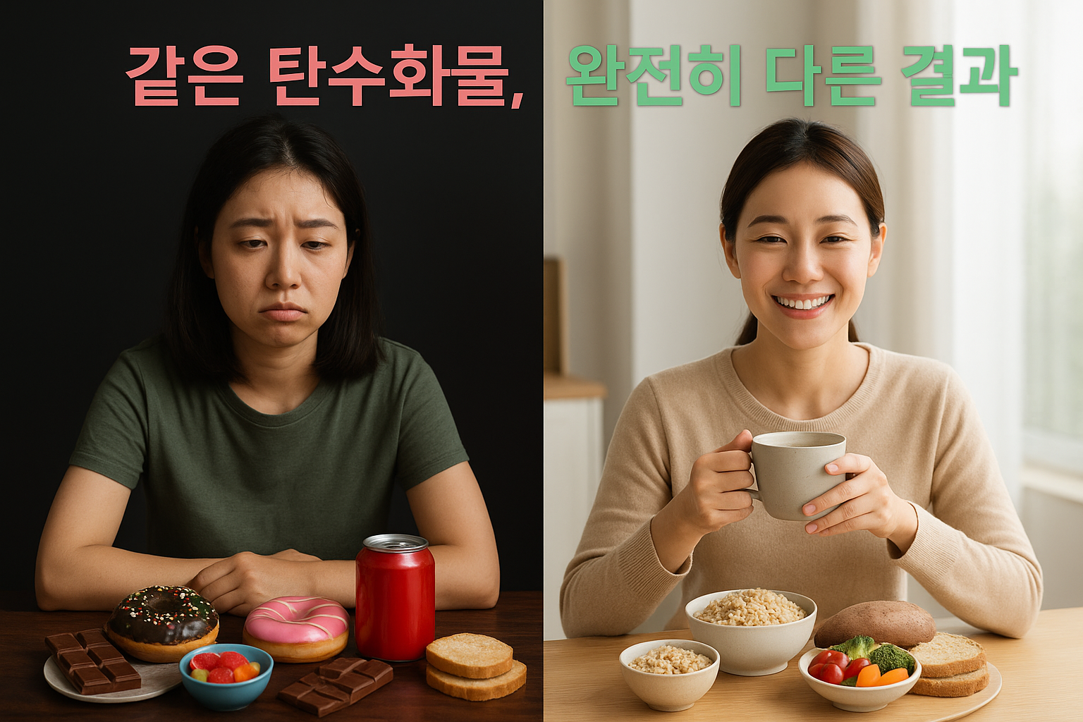 1.단순당 vs 복합탄수화물, 다이어트에 미치는 차이