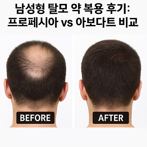 남성형-탈모-약-복용-후기-프로페시아-vs-아보다트-비교