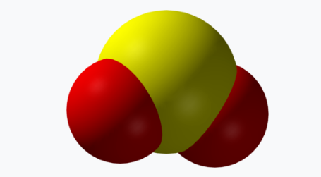 이산화황 분자모형
