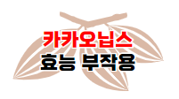 카카오닙스 효능 7가지와 부작용 및 카카오닙스 먹는 법