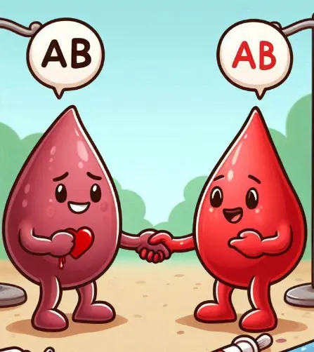 ab형과 ab형에서 나오는 혈액형