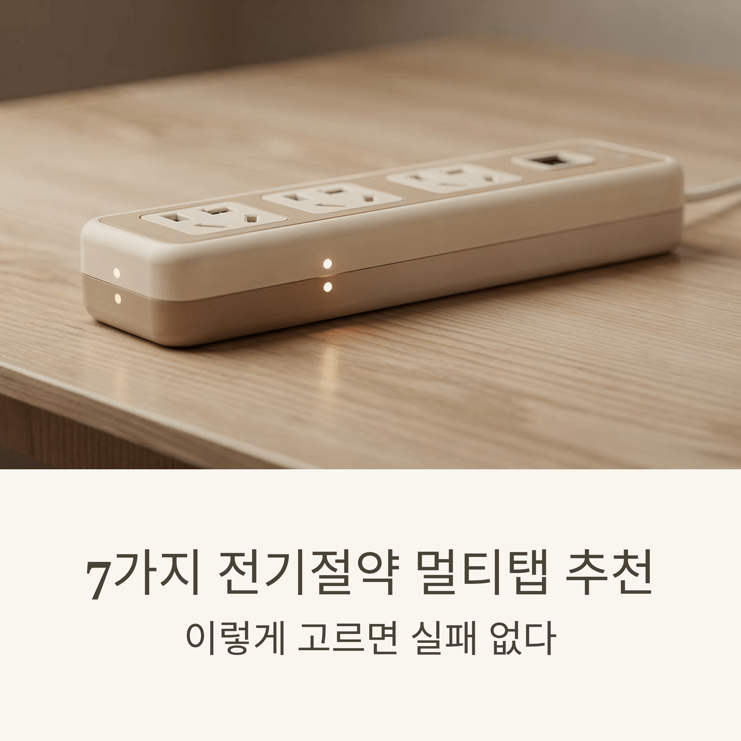 7가지 전기절약 멀티탭 추천 - 이렇게 고르면 실패 없다