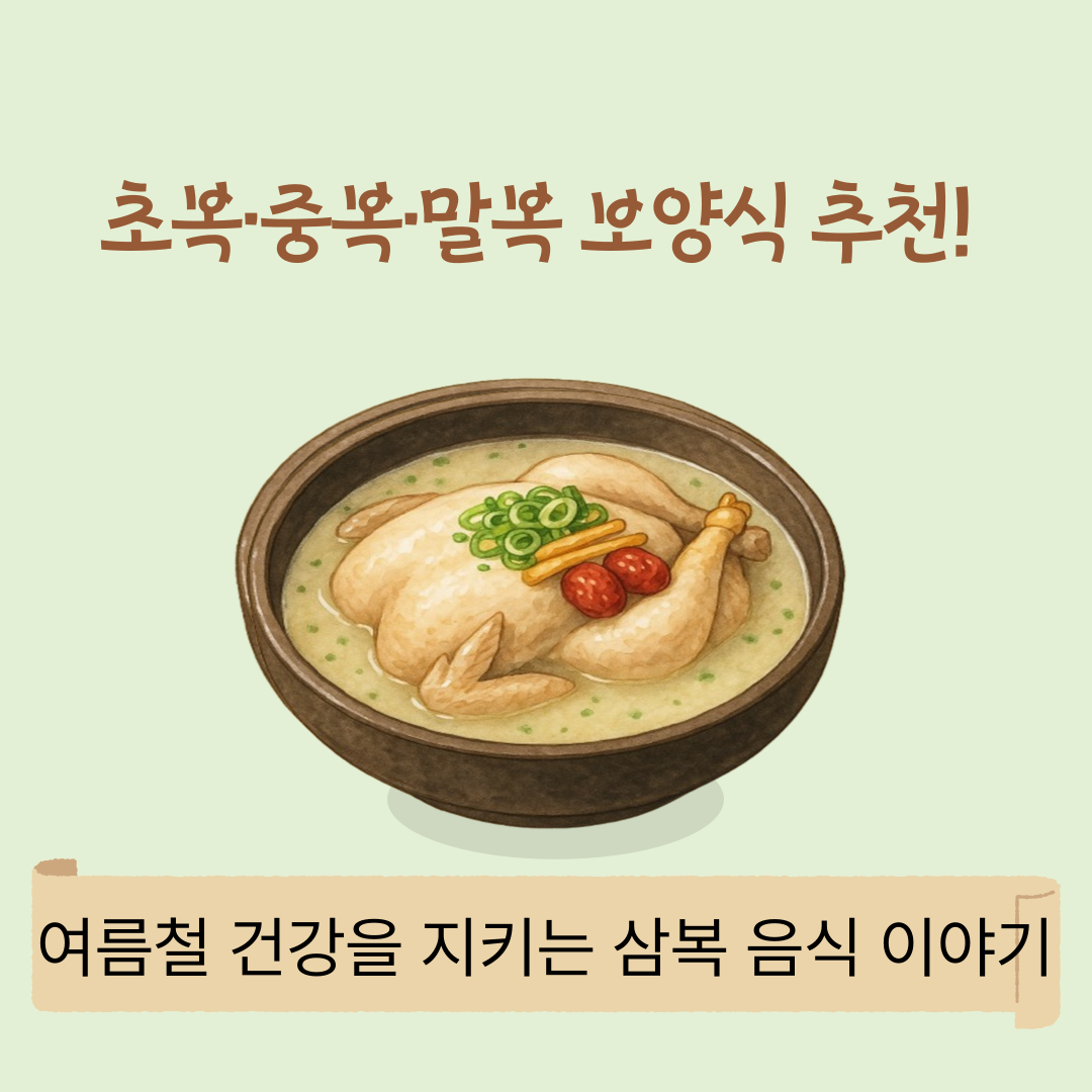 초복·중복·말복 보양식 추천!
