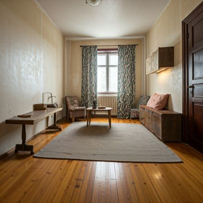 깔끔하게 수리된 실내