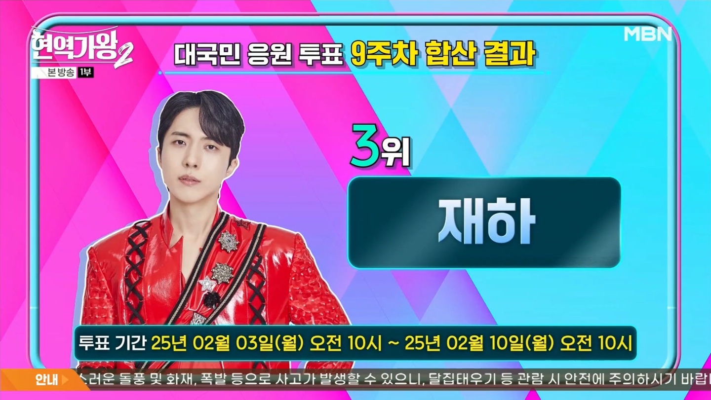 현역가왕2 대국민 응원투표 9주차