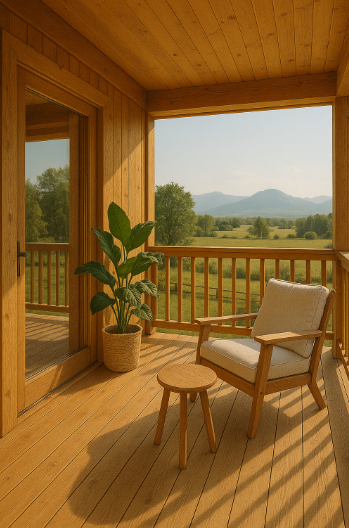 전원주택 베란다 감성 인테리어