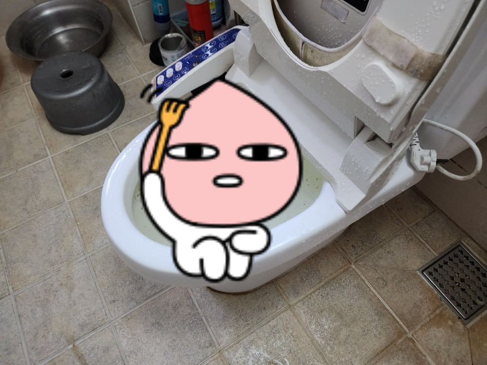 변기 막힘 고압 세척기