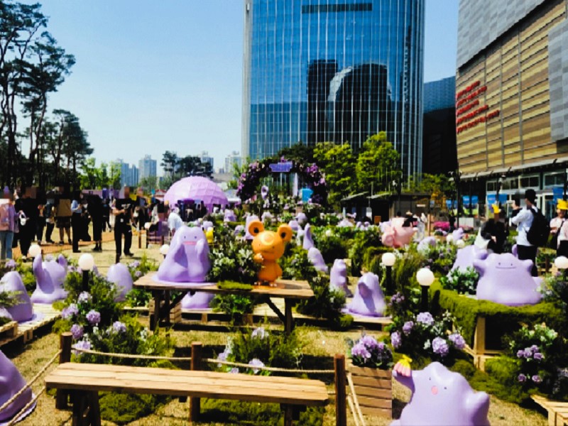 메타몽이 가득한 석촌호수: 메타몽 대량발생몽 테마