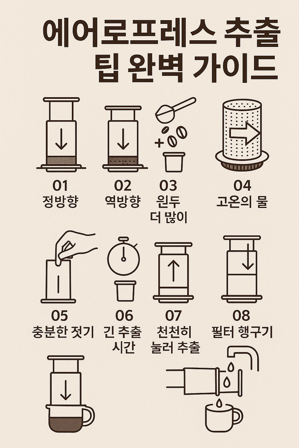 에어로프레스 추출