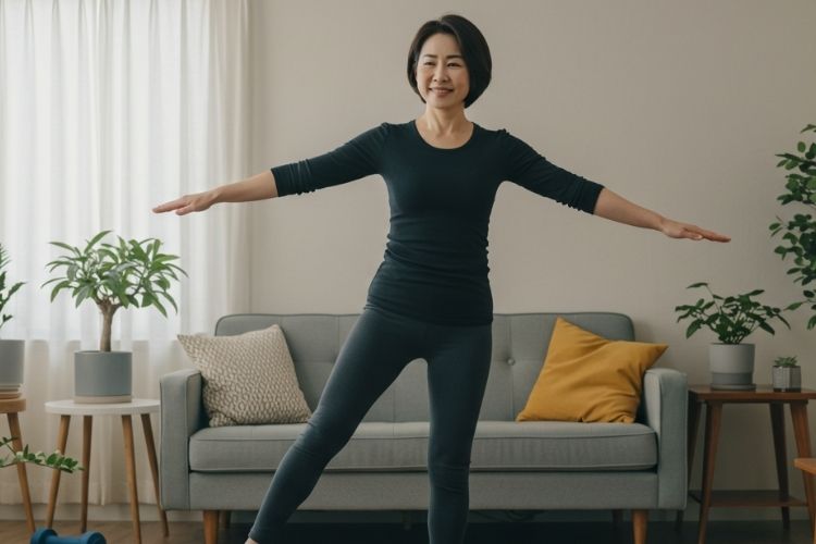 스탠딩 사이드 레그 레이즈