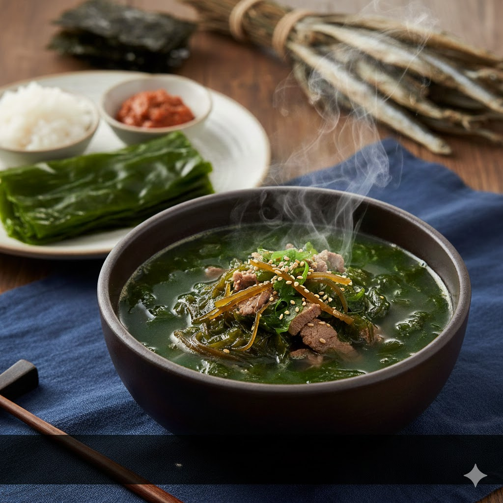 바다 내음 가득한 미역국이나 다시마 쌈 사진