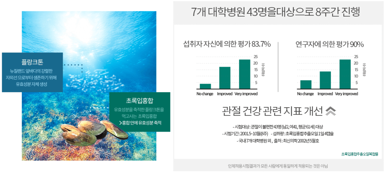 초록입홍합-건강-자료표