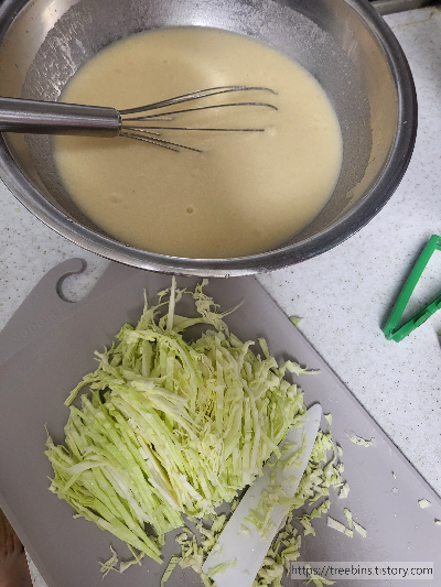 감자전 믹스 반죽