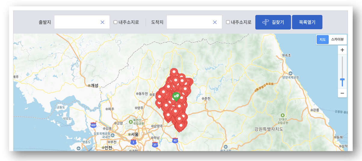 숲나들e 자연휴양림 인천/경기 칼봉산 예약하기