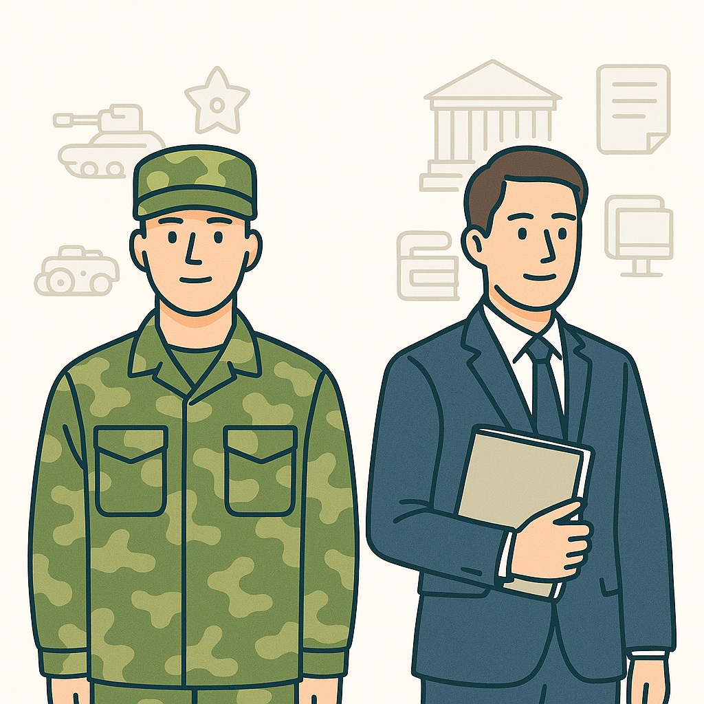 2025년 기준 군인과 공무원의 급여 및 수당 차이를 비교