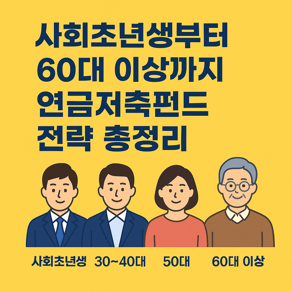 연령별 연금저축펀드 투자전략