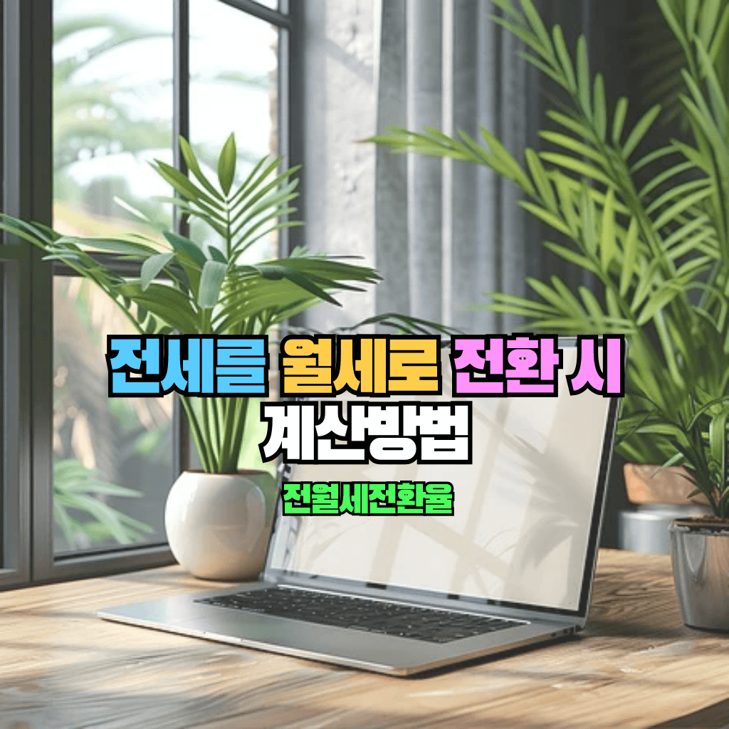 전세를 월세로 전환 시 계산방법: 전월세전환율