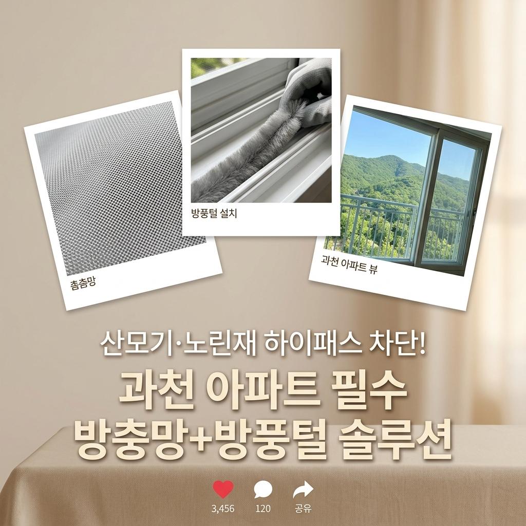 최화정도 챙기는 과천 방풍털 모기 차단, 관악산 산모기 노린재 막는 미세방충망 시공