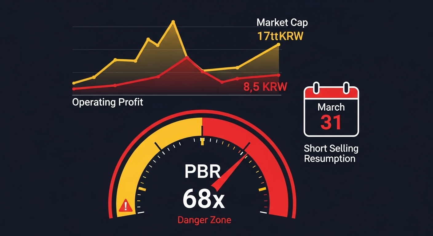 삼천당제약 밸류에이션 논란 시총 17조 영업이익 85억 PBR 68배 공매도 재개 리스크